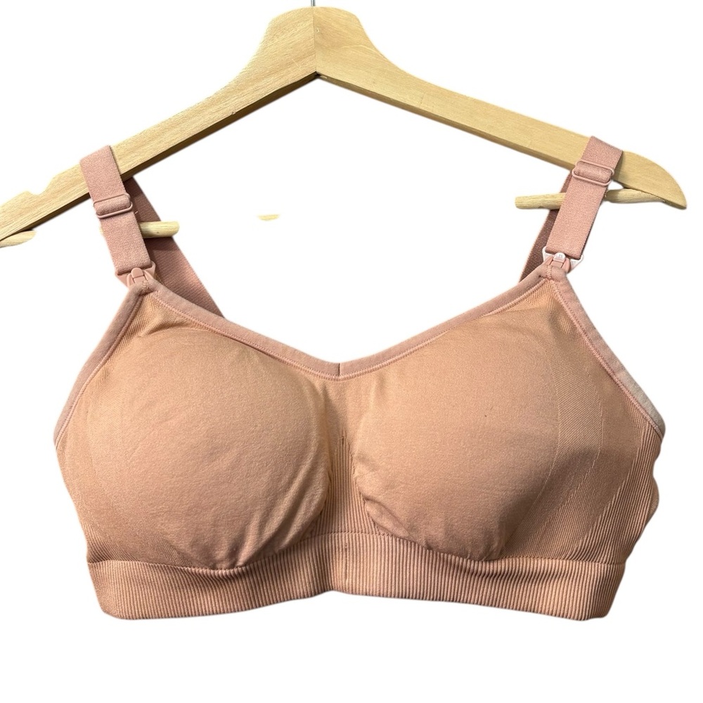 Knix Peach Pink BlissFit‎ Nursing/Pumping Bra Size Medium